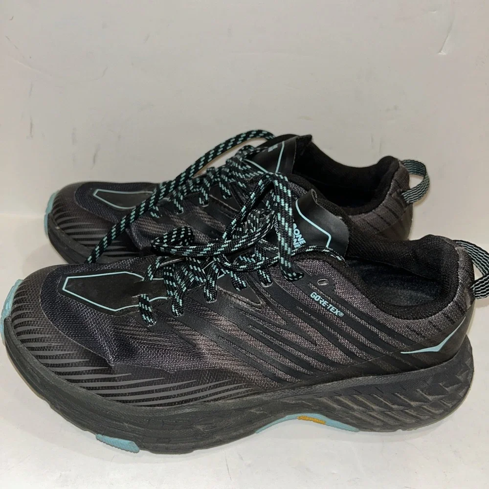 HOKA ONE ONE Speedgoat 4 GoreTex Vibram Running trail sneaker Shoes Women sz 7.5